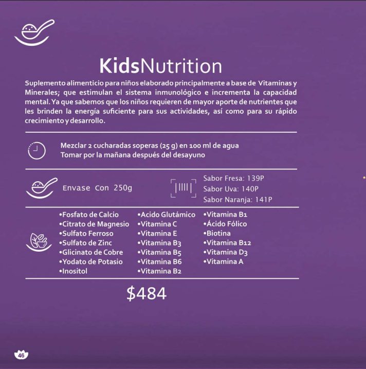 Kids Nutrition - Sabor Fresa